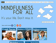 Tablet Screenshot of mindfulness4all.co.uk